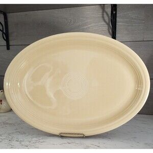 Fiestaware FIESTA 19" Yellow Oval Turkey Platter XXL USA